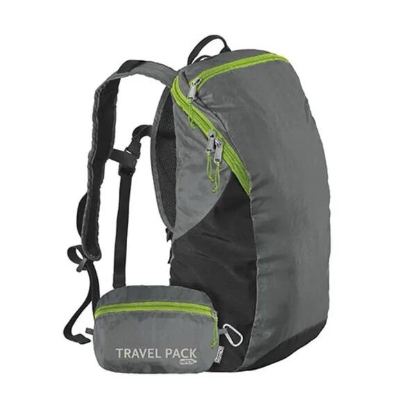 ChicoBag Travel Pack rePETe Compact Recycled Backpack - Stormfront Gray - Picture 1 of 5